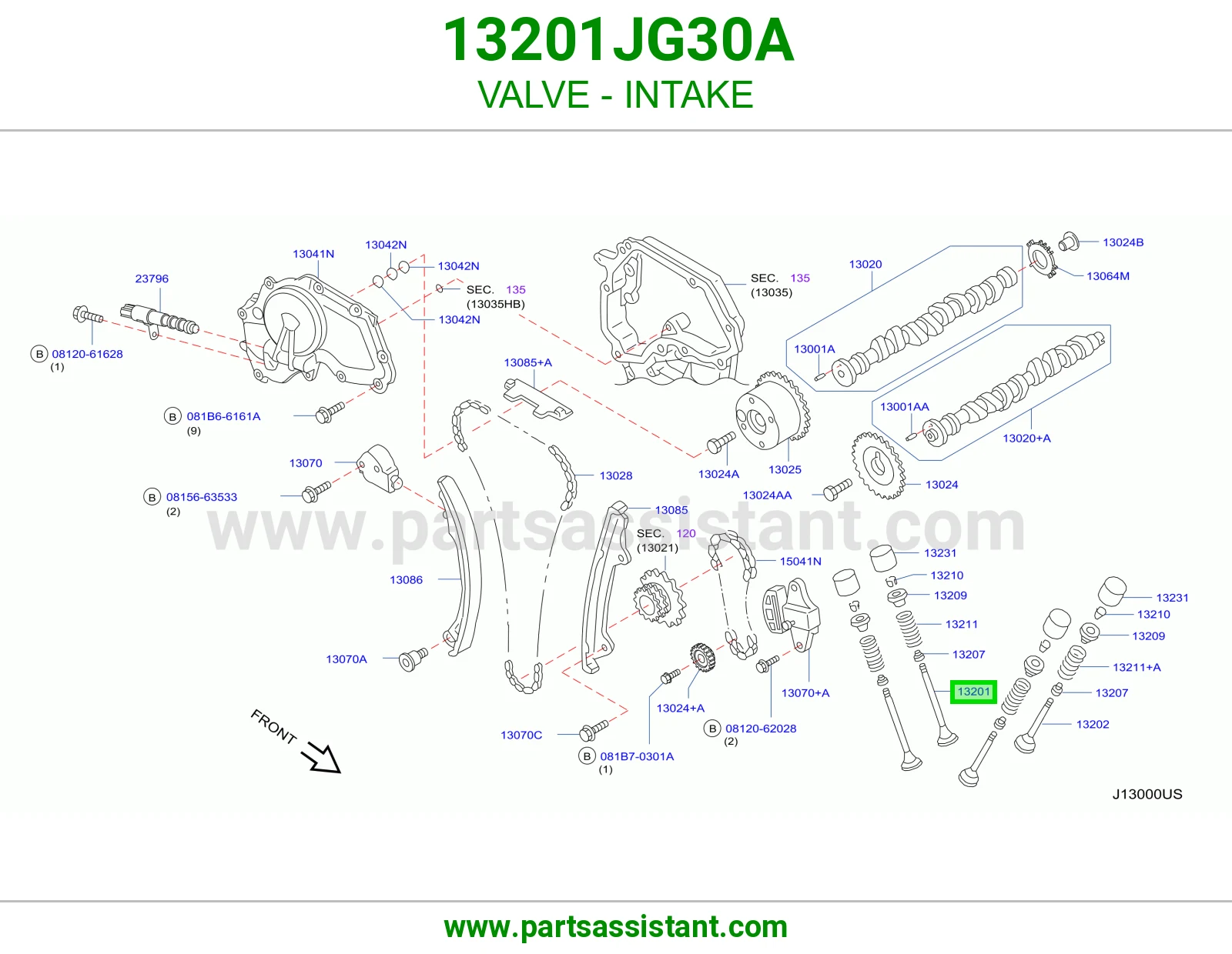 بلوف هواء مكينه 13201JG30A