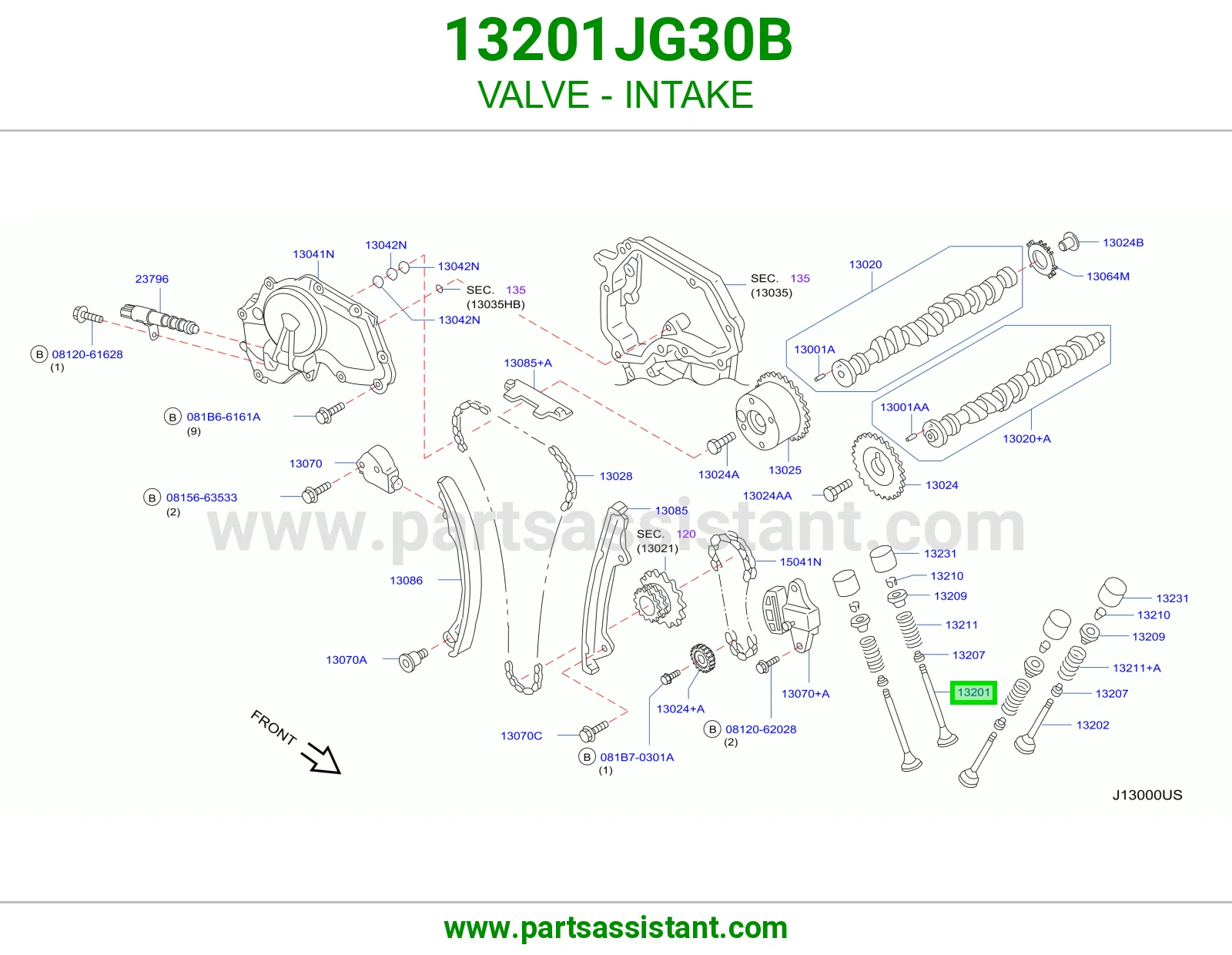 بلوف هواء مكينه 13201JG30B