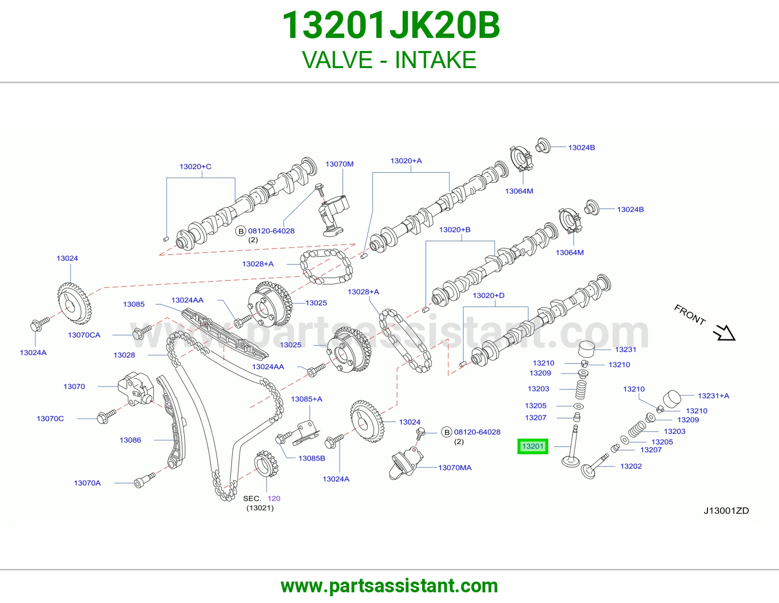 بلوف هواء مكينه 13201JK20B