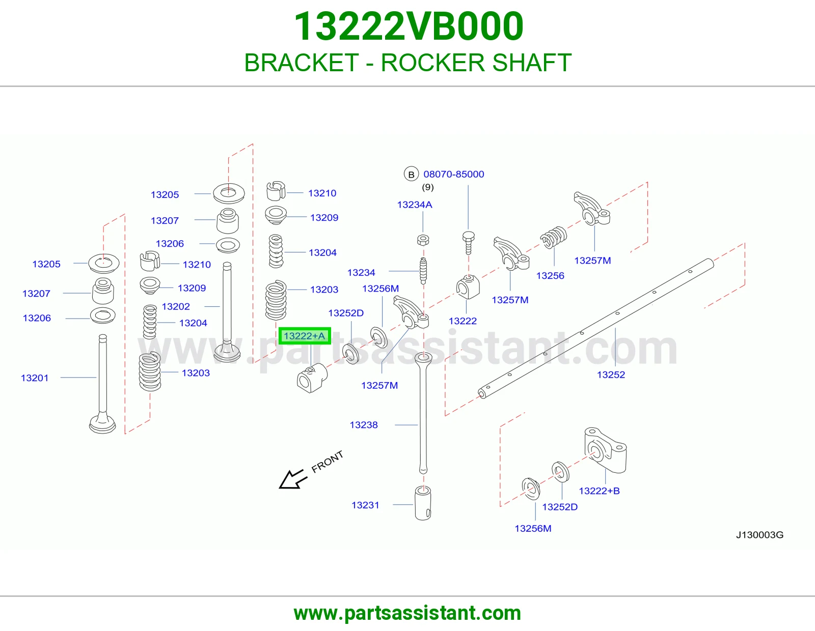 قاعدة عمود تاكيهات 13222VB000