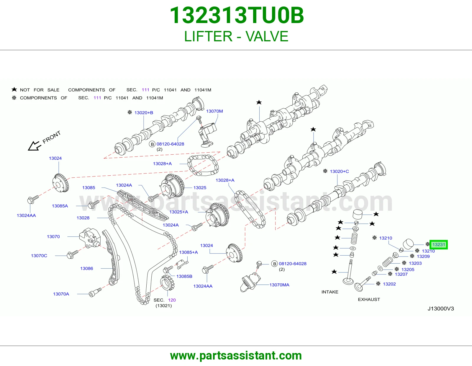 صباب كوب طرمبه بنزين 132313TU0B