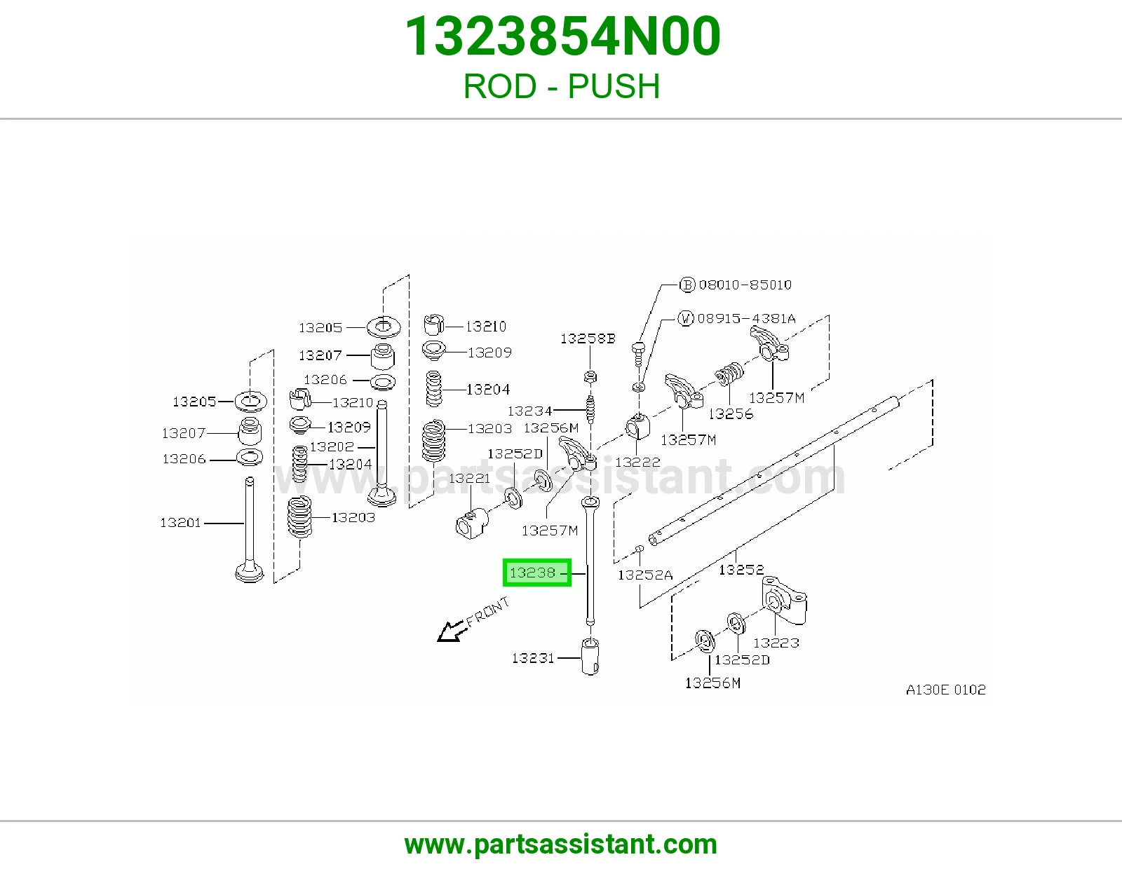 مسمار بلوف طويل 1323854N00