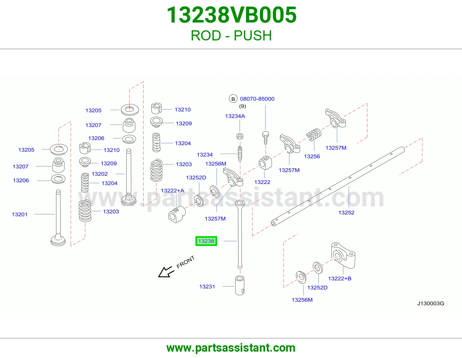 مسمار بلوف طويل 13238VB005