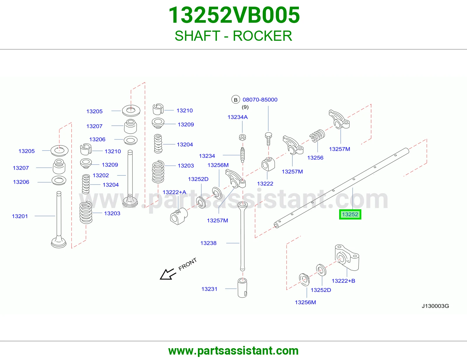 عمود صبابات بلوف 13252VB005