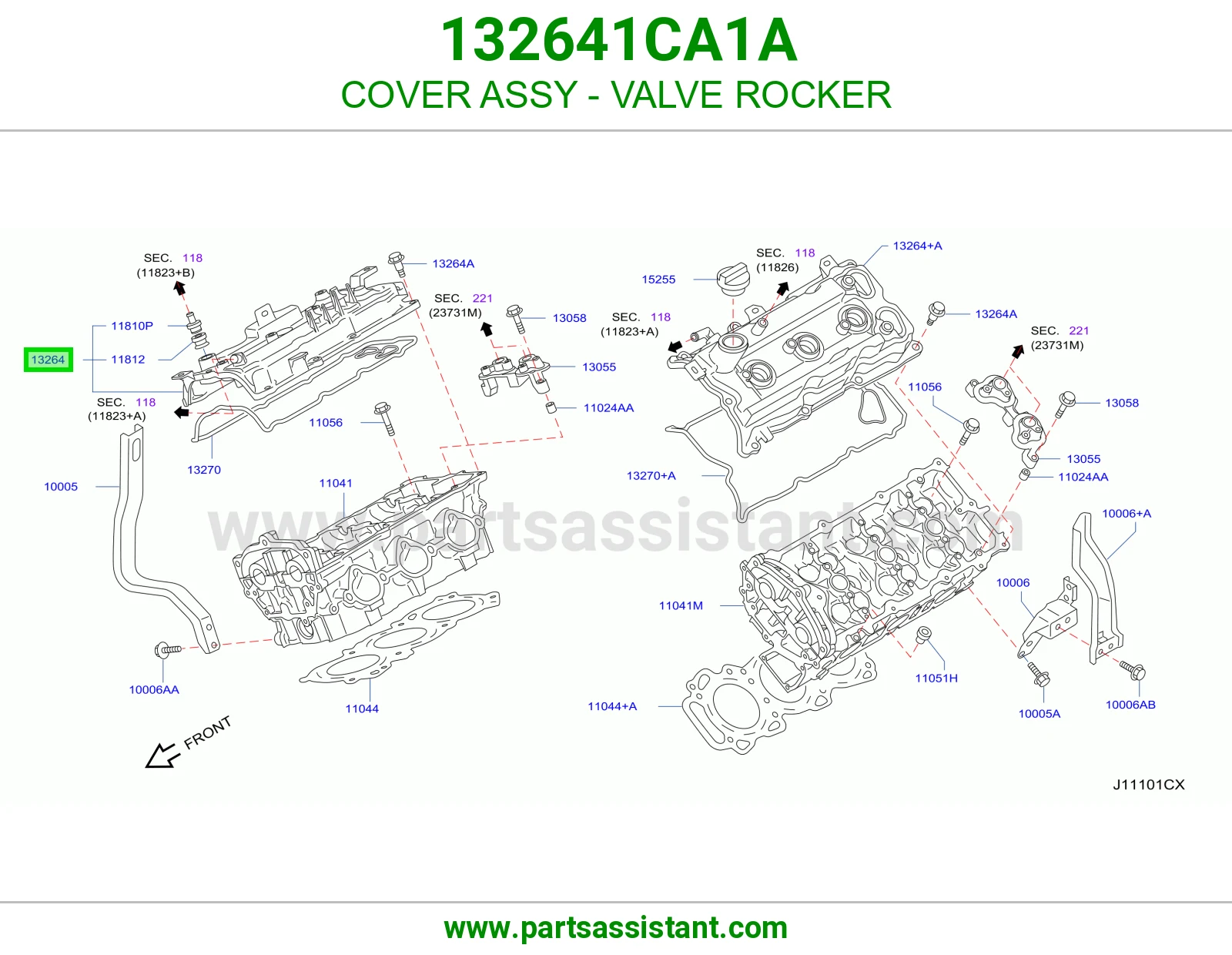 غطا بلوف مكينه 132641CA1A