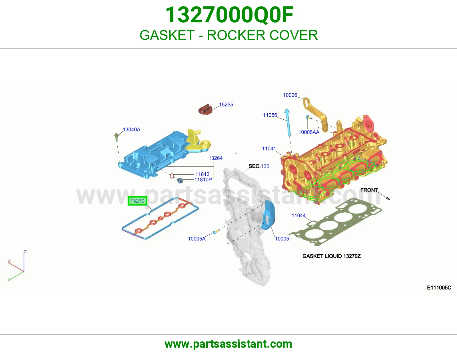 وجه غطاء بلوف 1327000Q0F