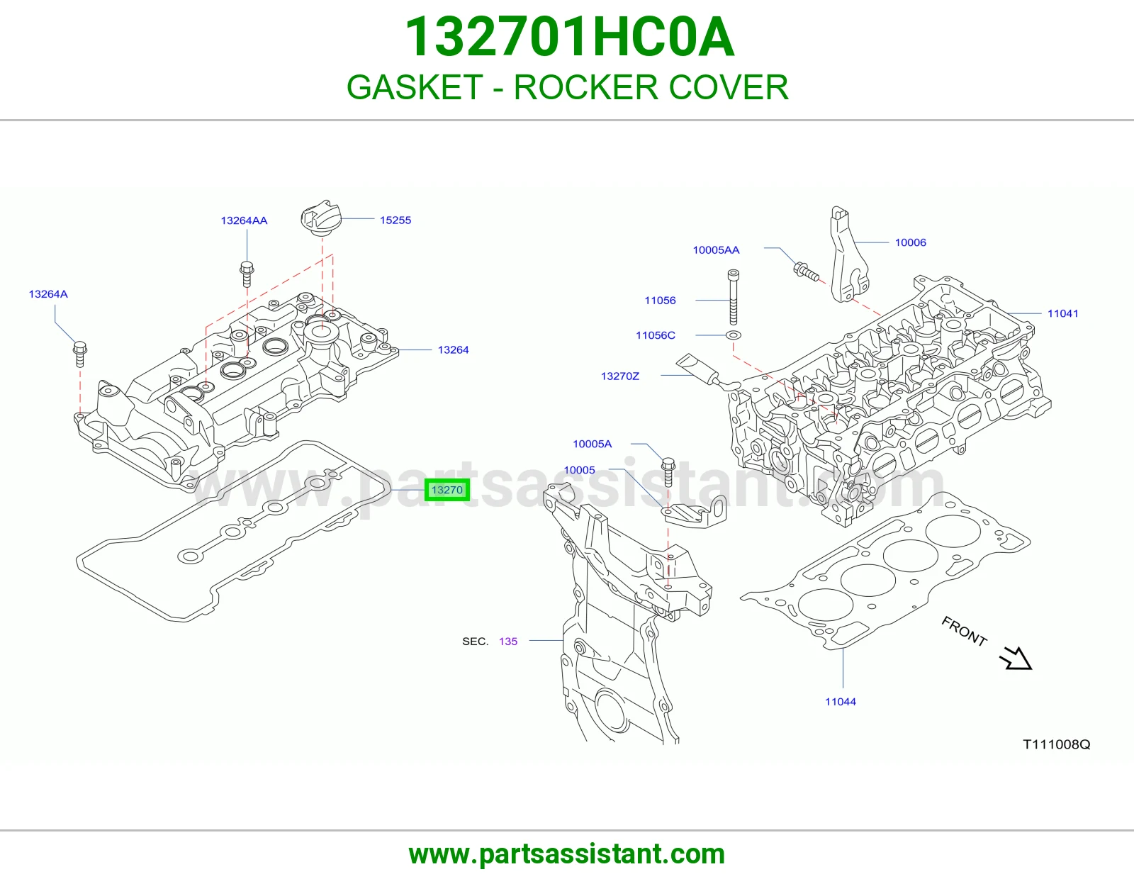 وجه غطاء بلوف 132701HC0A