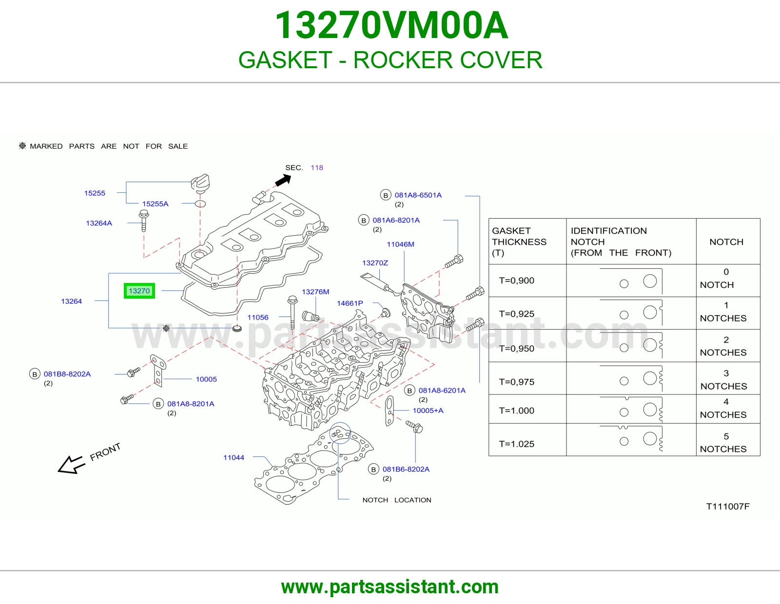وجه غطاء بلوف 13270VM00A