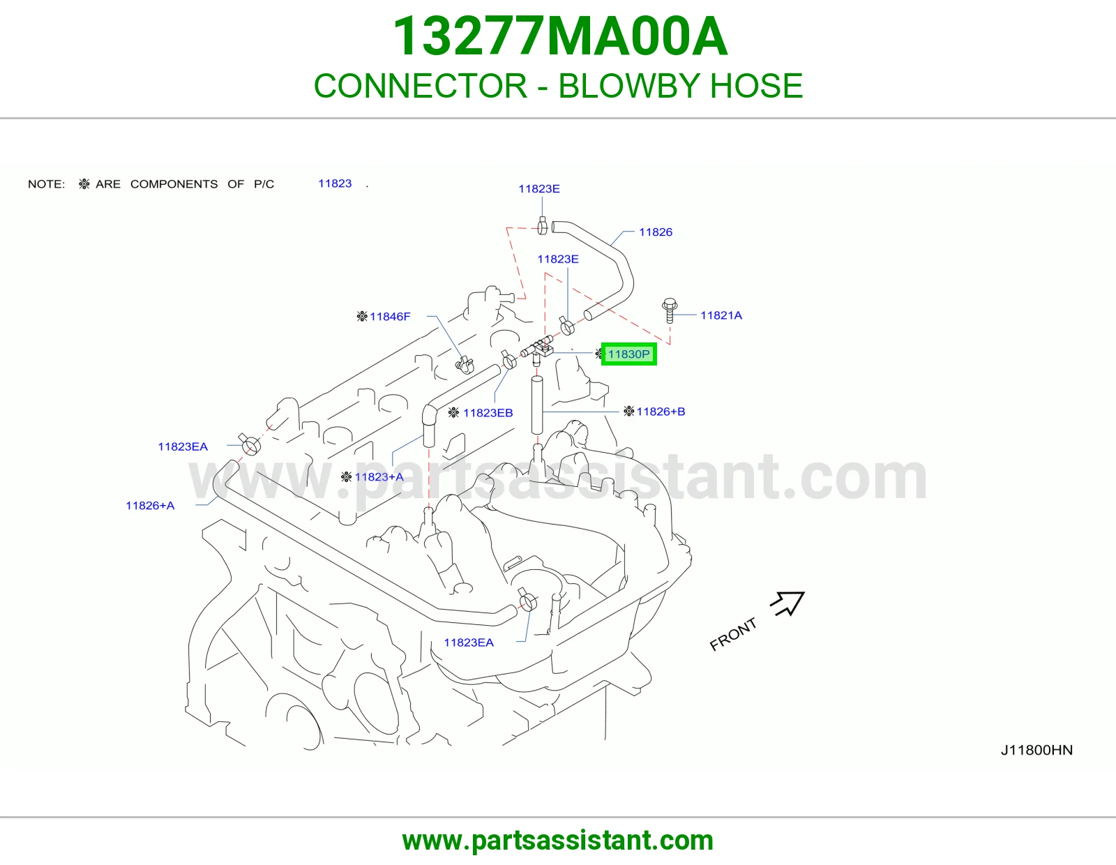 فيش لي بخار زيت 13277MA00A