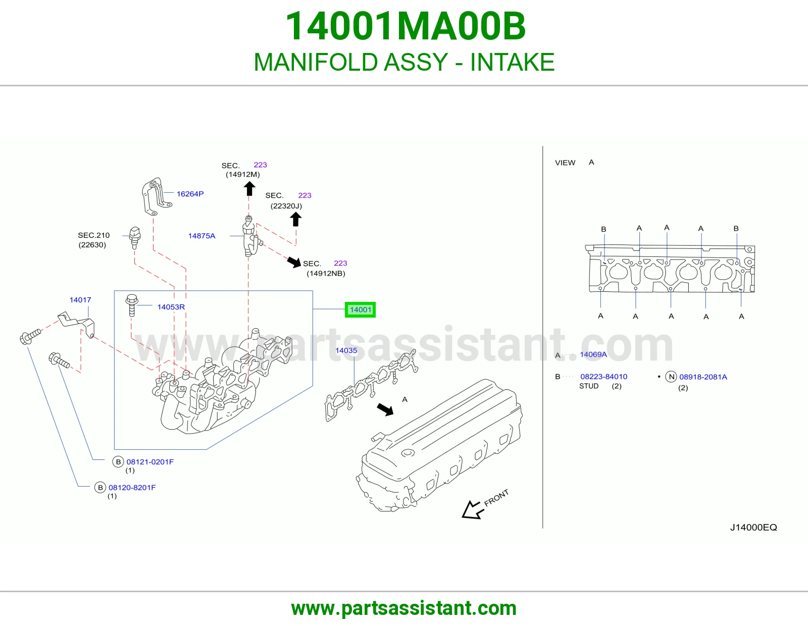 ثلاثجه مكينه 14001MA00B