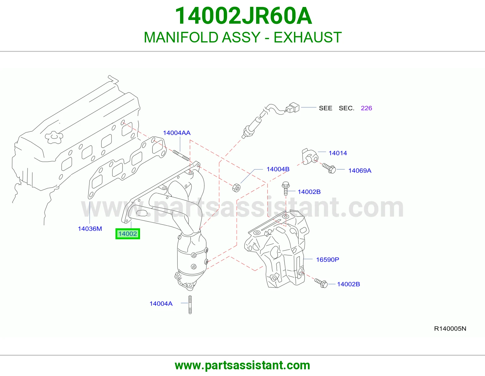 قزوز مكينه 14002JR60A