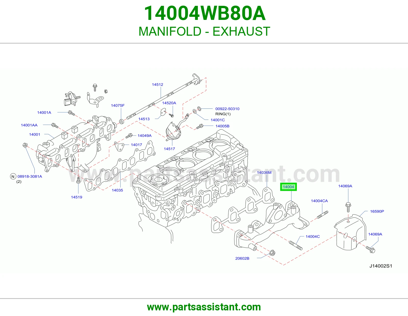 قزوز مكينه 14004WB80A