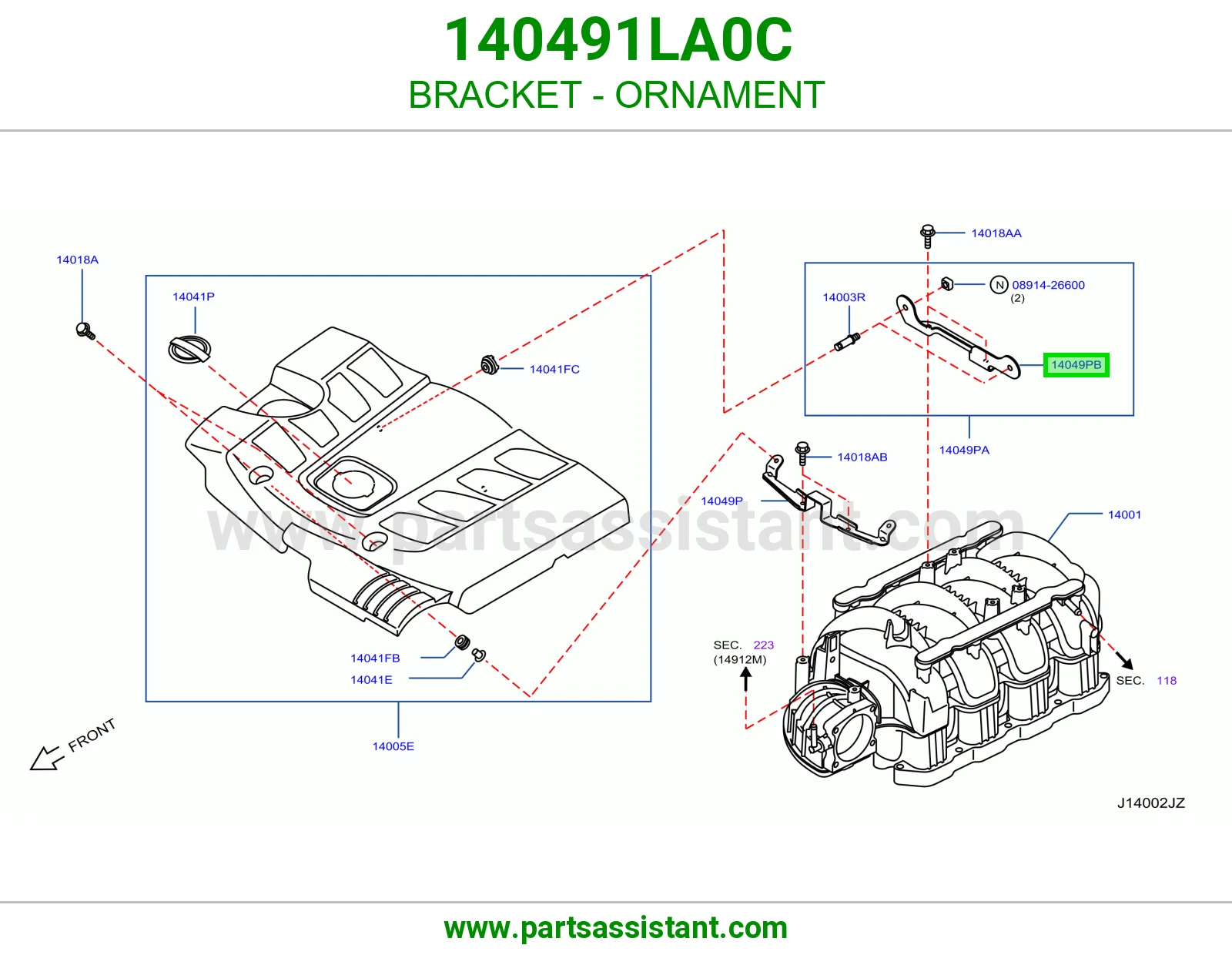 قاعدة علامة 140491LA0C