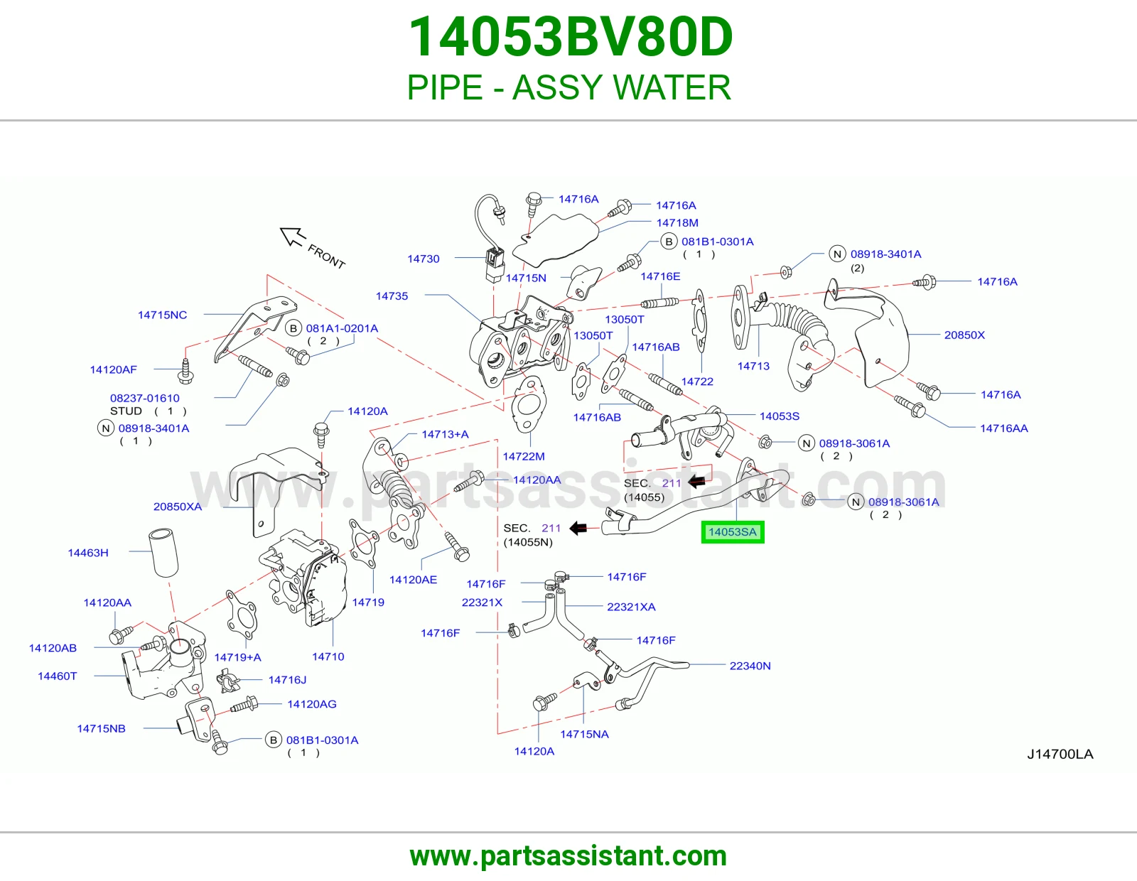 ماصوره ماء ثلاجه 14053BV80D
