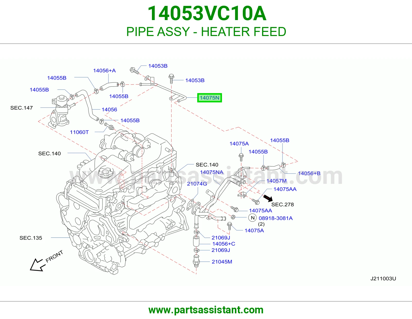 ماصوره ماء ثلاجه 14053VC10A