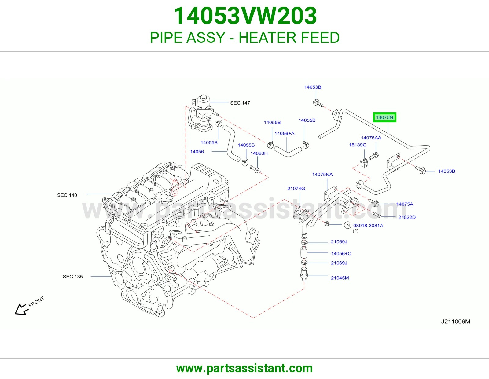 ماصوره ماء ثلاجه 14053VW203
