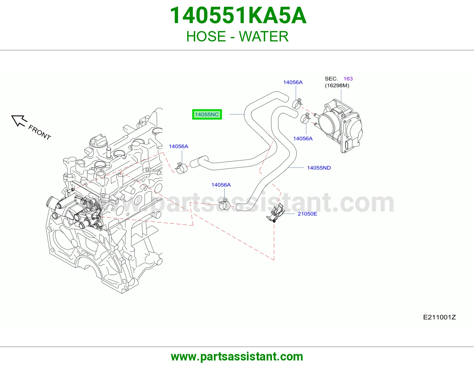 خرطوش لي ماء مكينه 140551KA5A