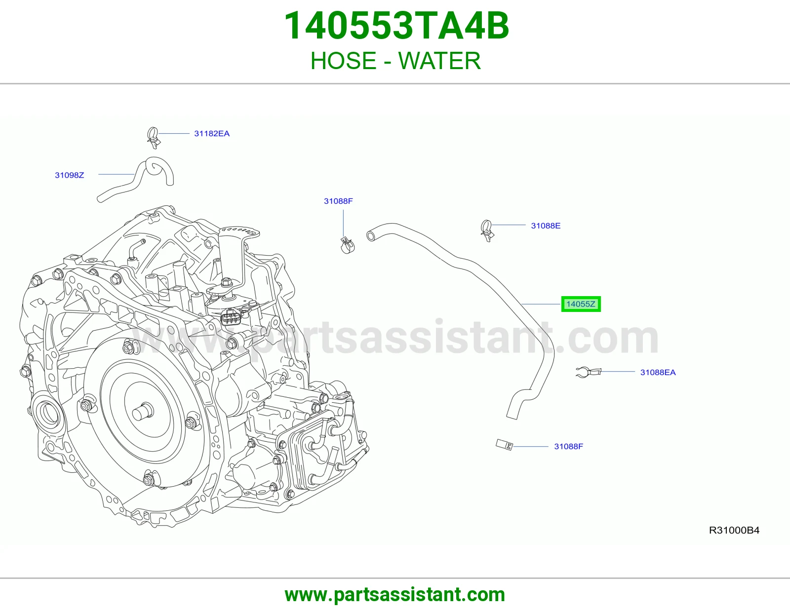 خرطوش لي ماء مكينه 140553TA4B