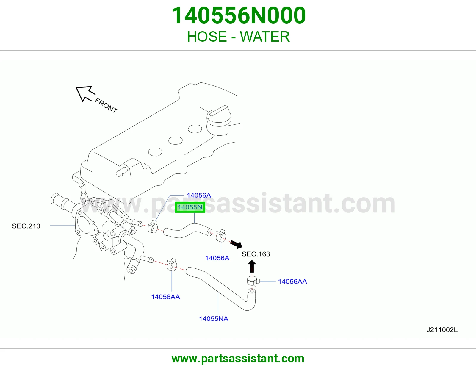 خرطوش لي ماء مكينه 140556N000