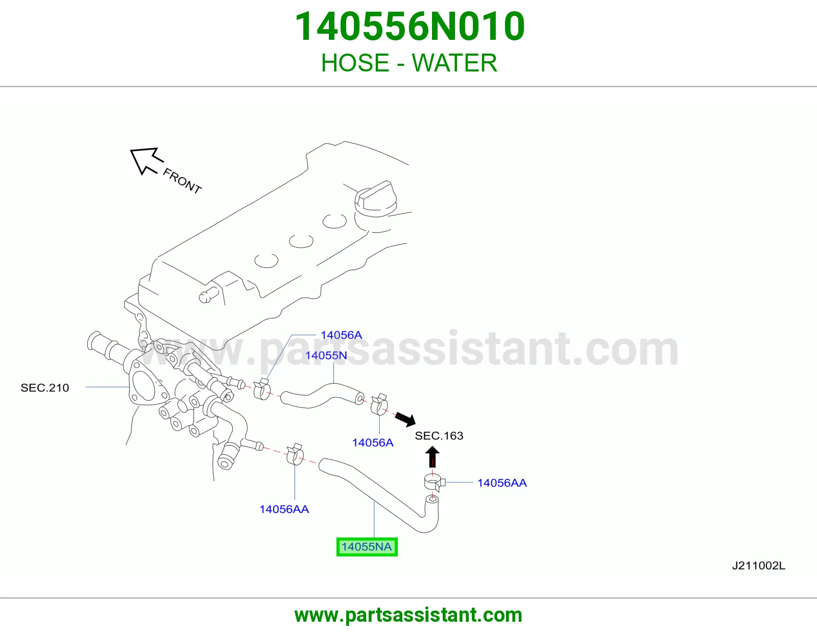 خرطوش لي ماء مكينه 140556N010