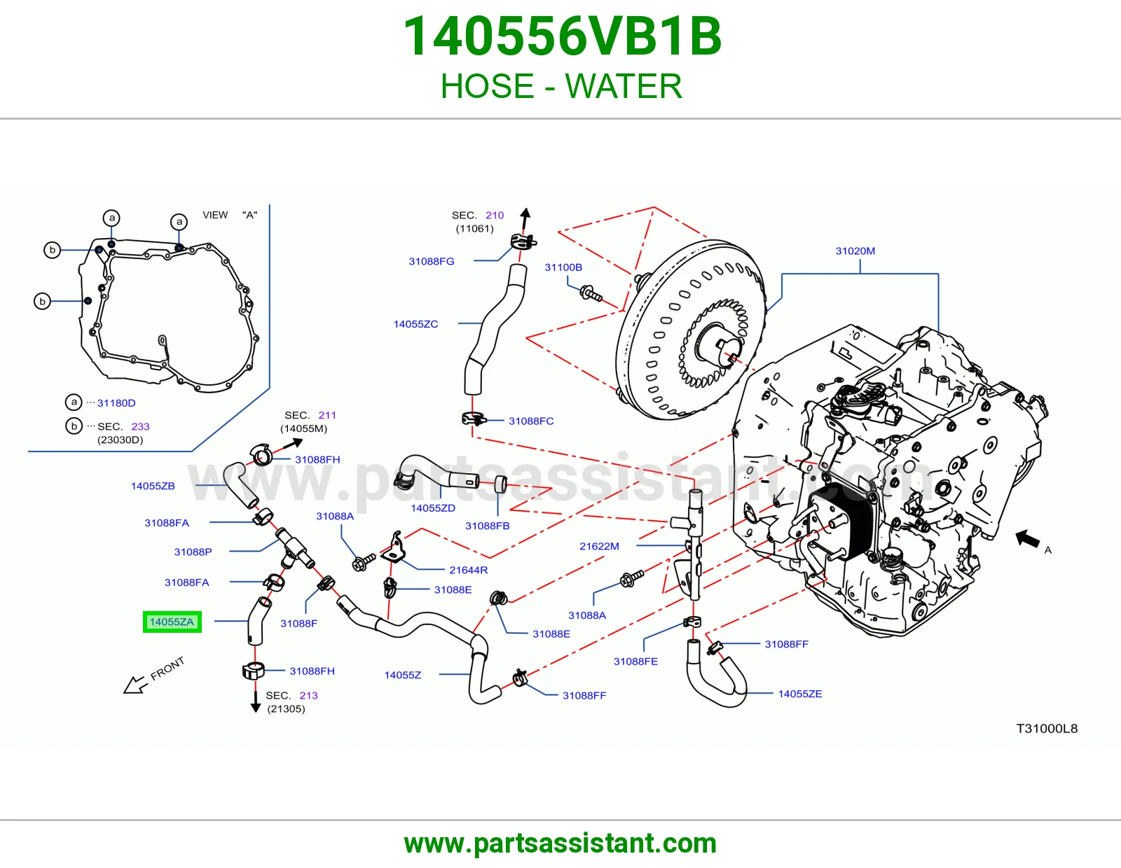 خرطوش لي ماء مكينه 140556VB1B