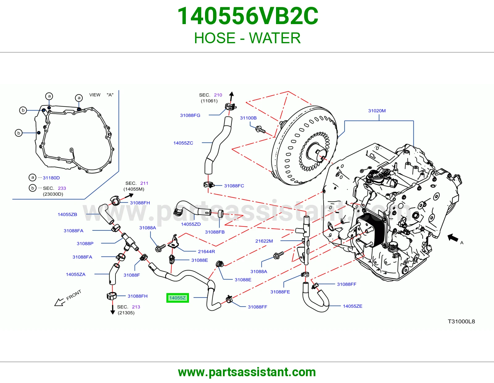 خرطوش لي ماء مكينه 140556VB2C