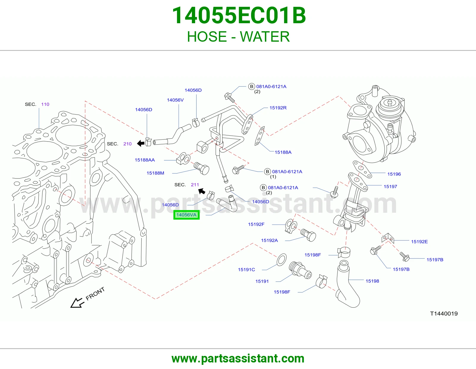 خرطوش لي ماء مكينه 14055EC01B