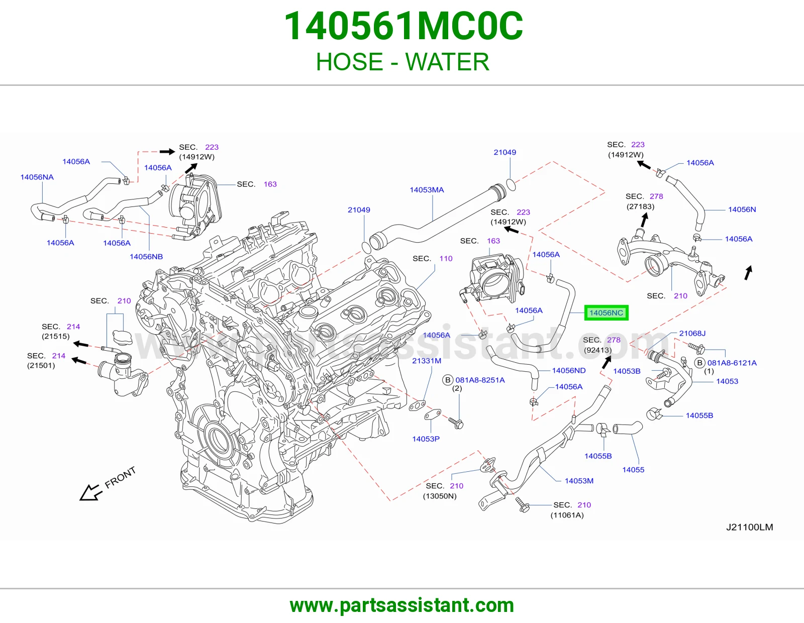 خرطوش لي ماء مكينه 140561MC0C