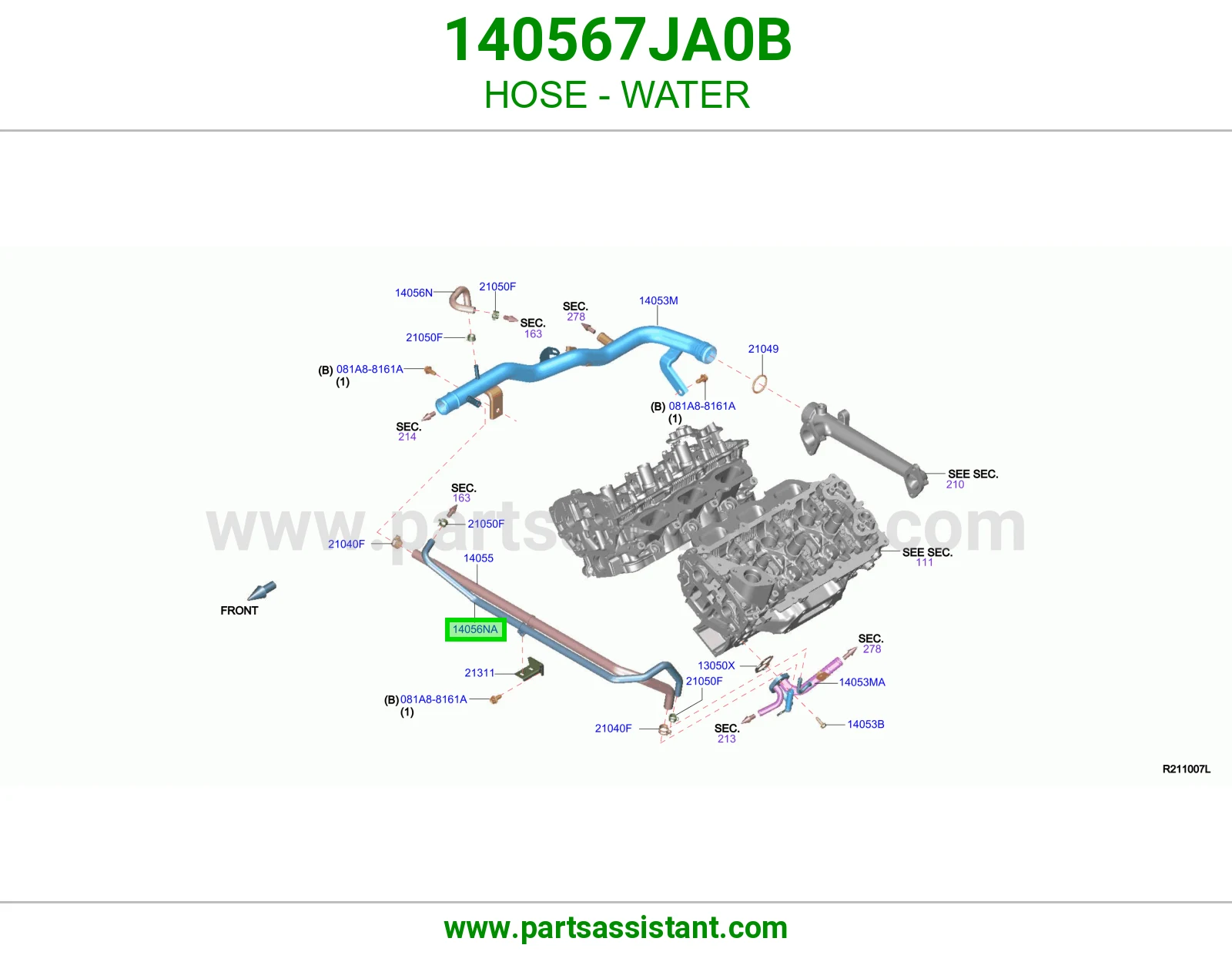 خرطوش لي ماء مكينه 140567JA0B