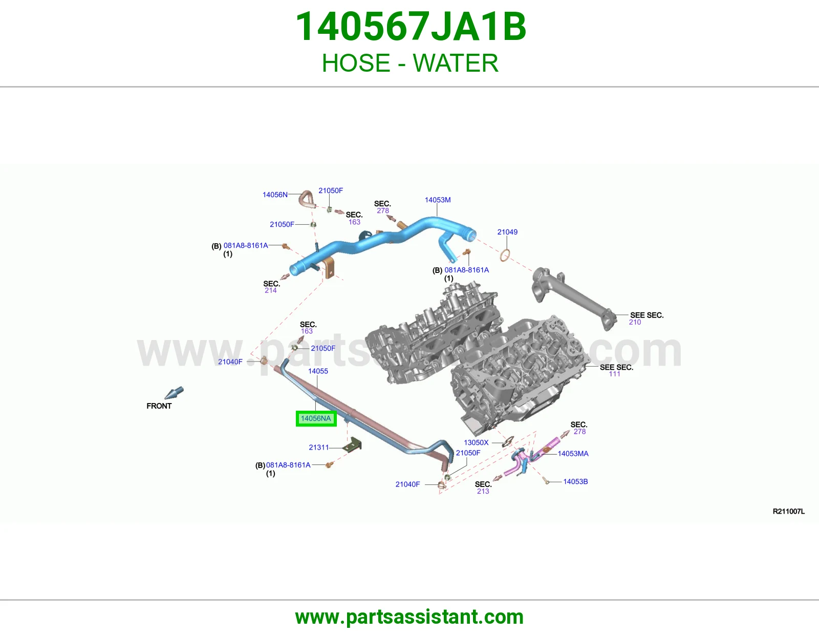 خرطوش لي ماء مكينه 140567JA1B