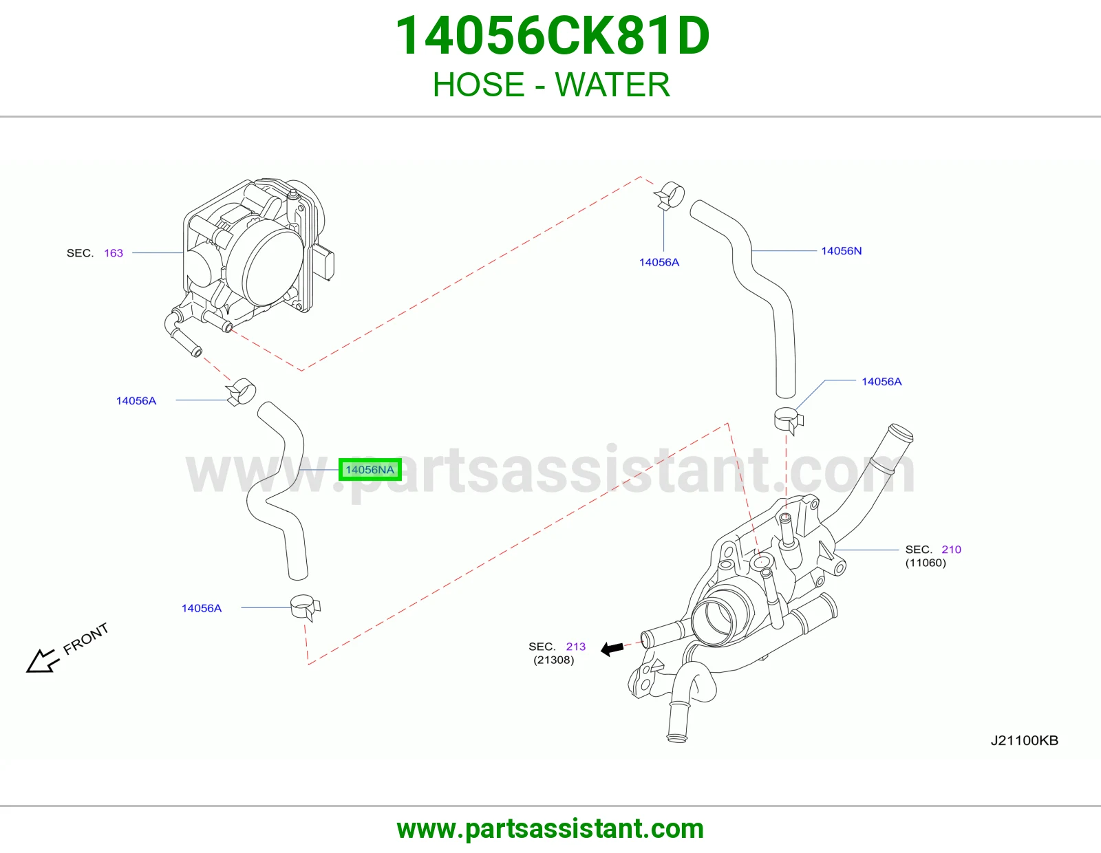 خرطوش لي ماء مكينه 14056CK81D
