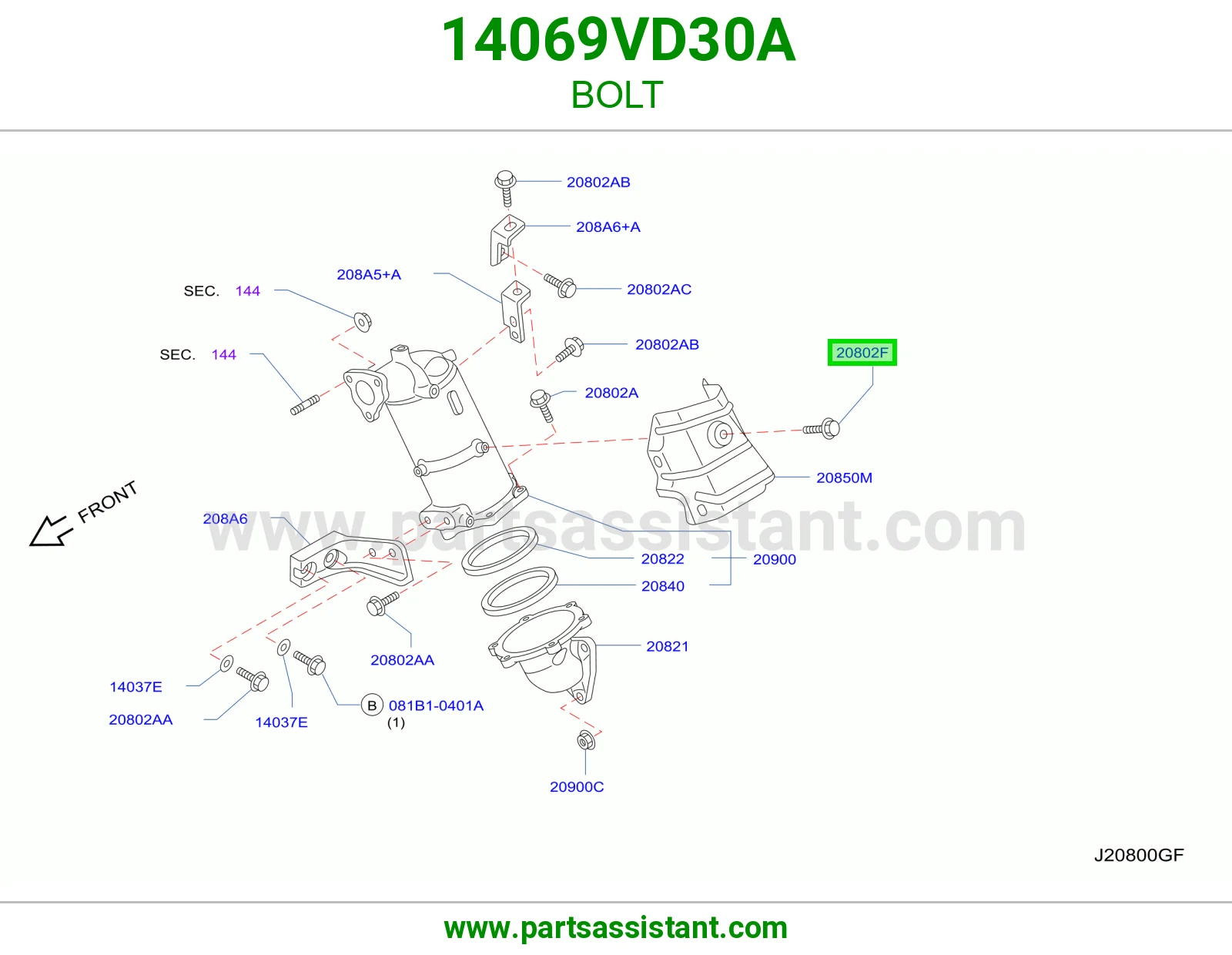 مسمار 14069VD30A