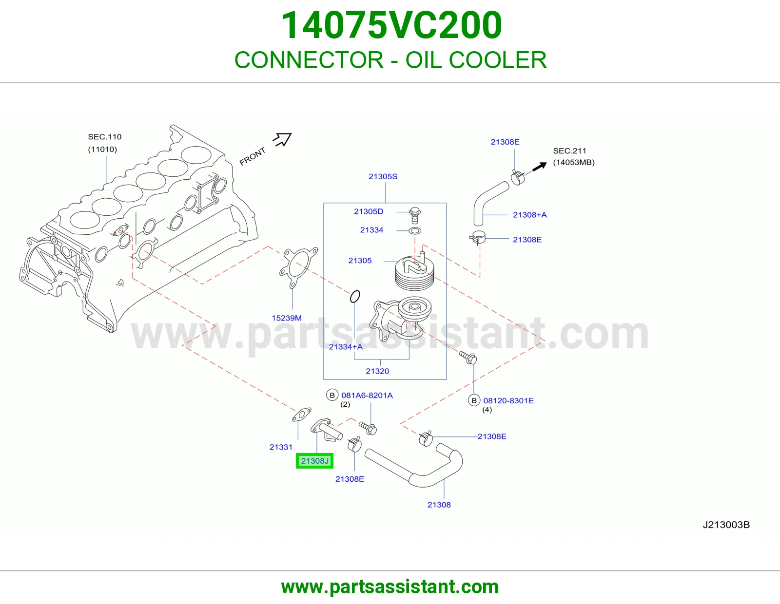 فيش مبرد زيت 14075VC200