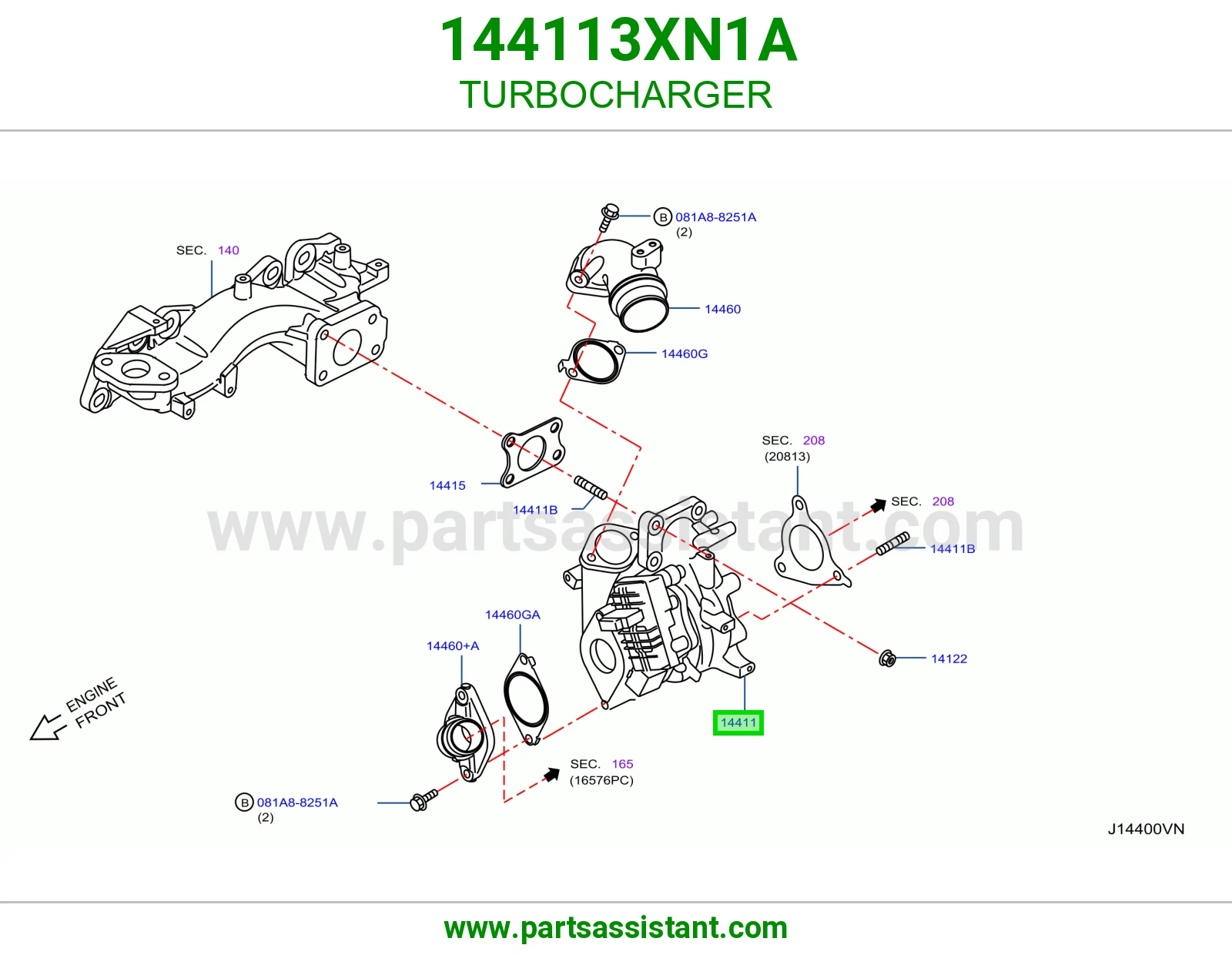 تيربو ديزل 144113XN1A