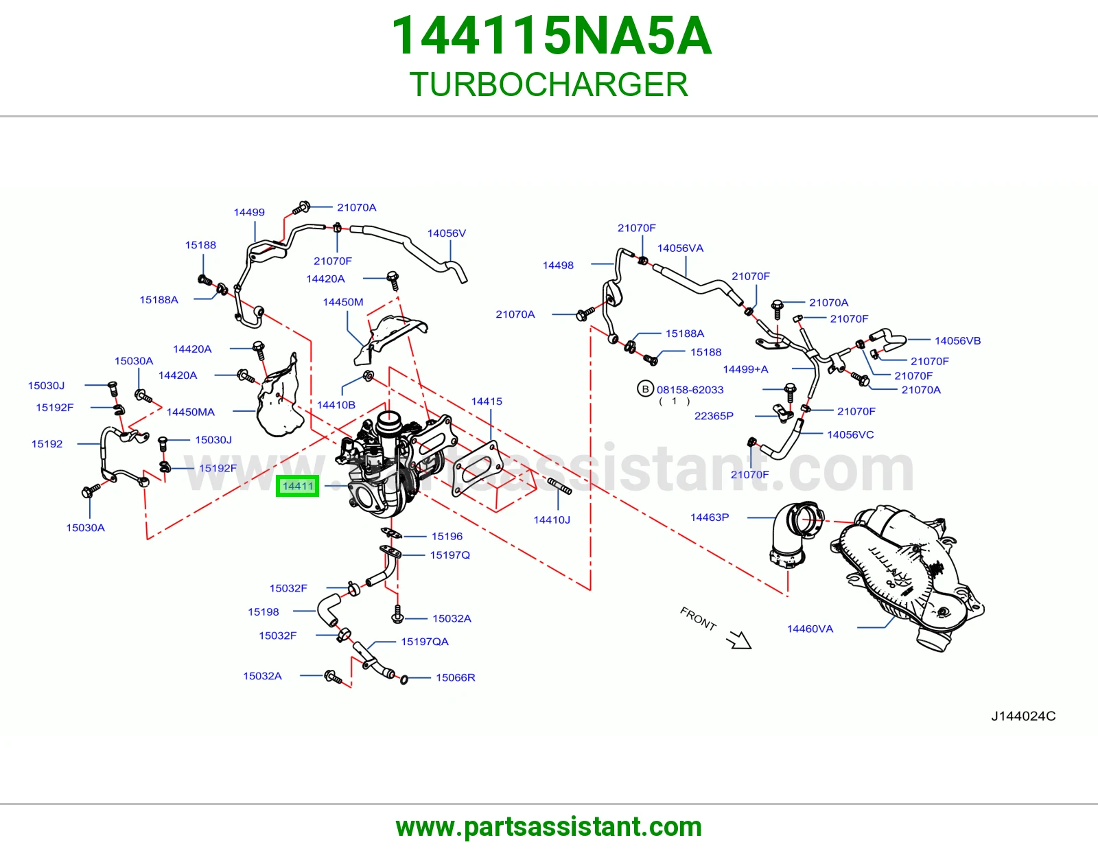 تيربو ديزل 144115NA5A