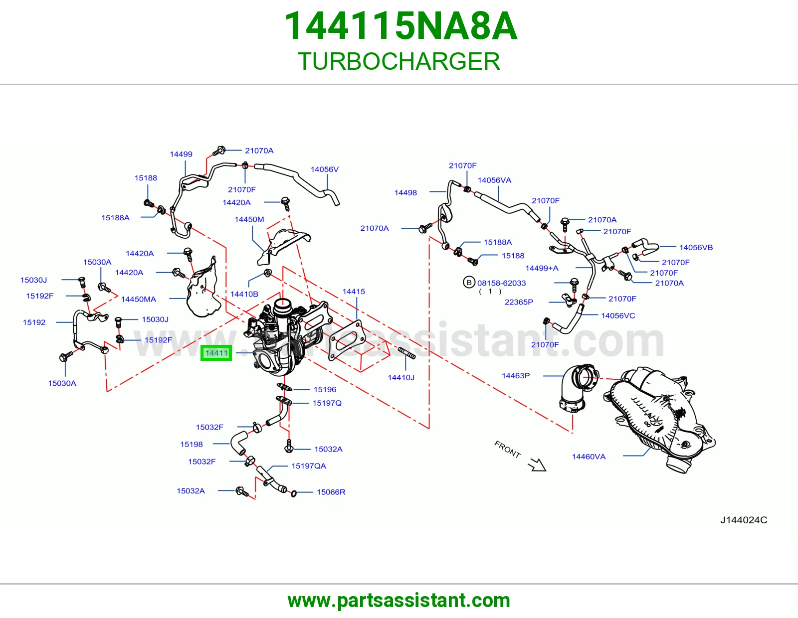 تيربو ديزل 144115NA8A