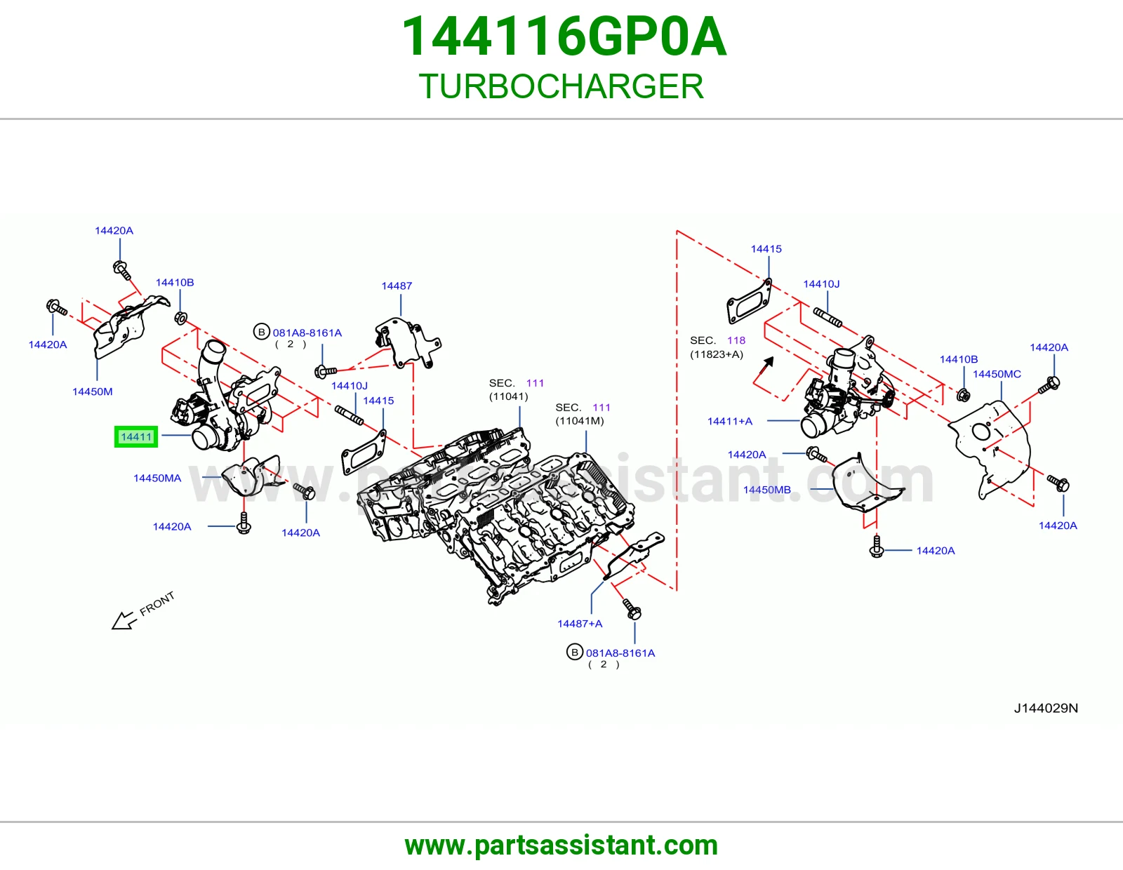 تيربو ديزل 144116GP0A