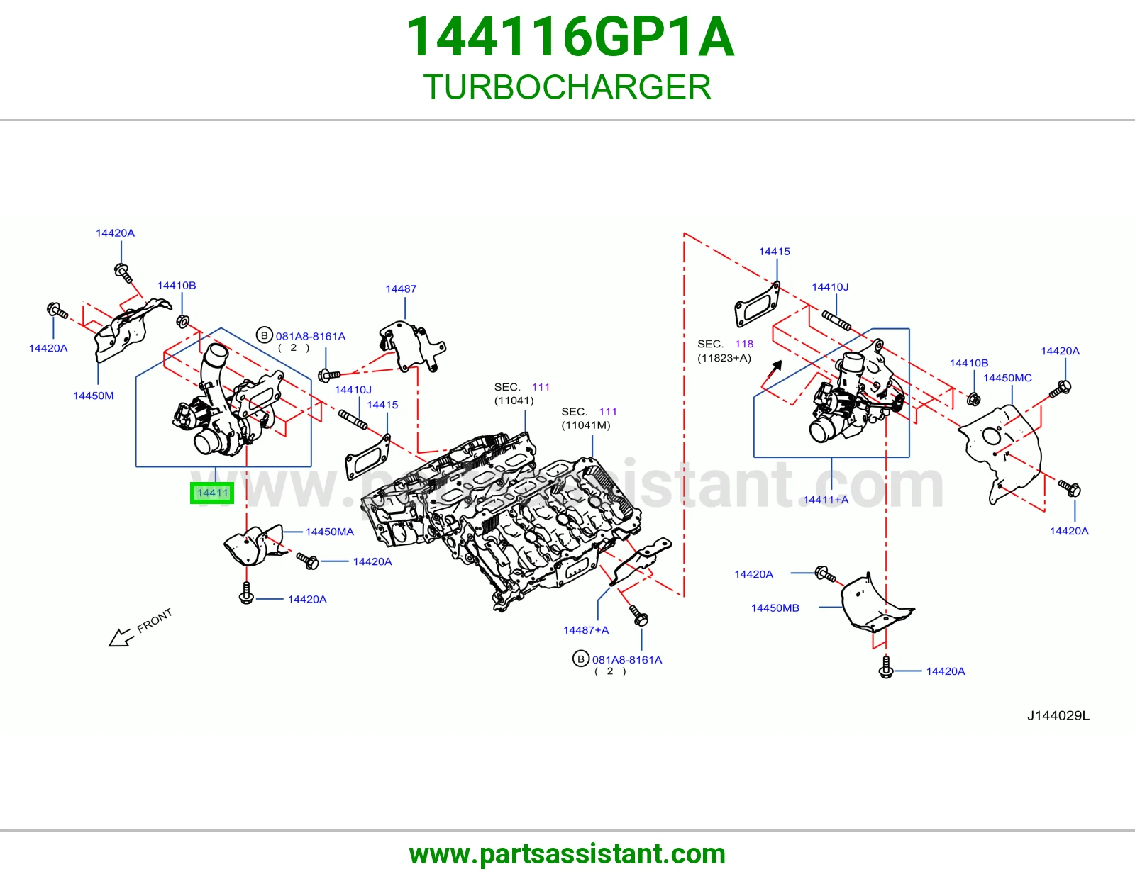 تيربو ديزل 144116GP1A