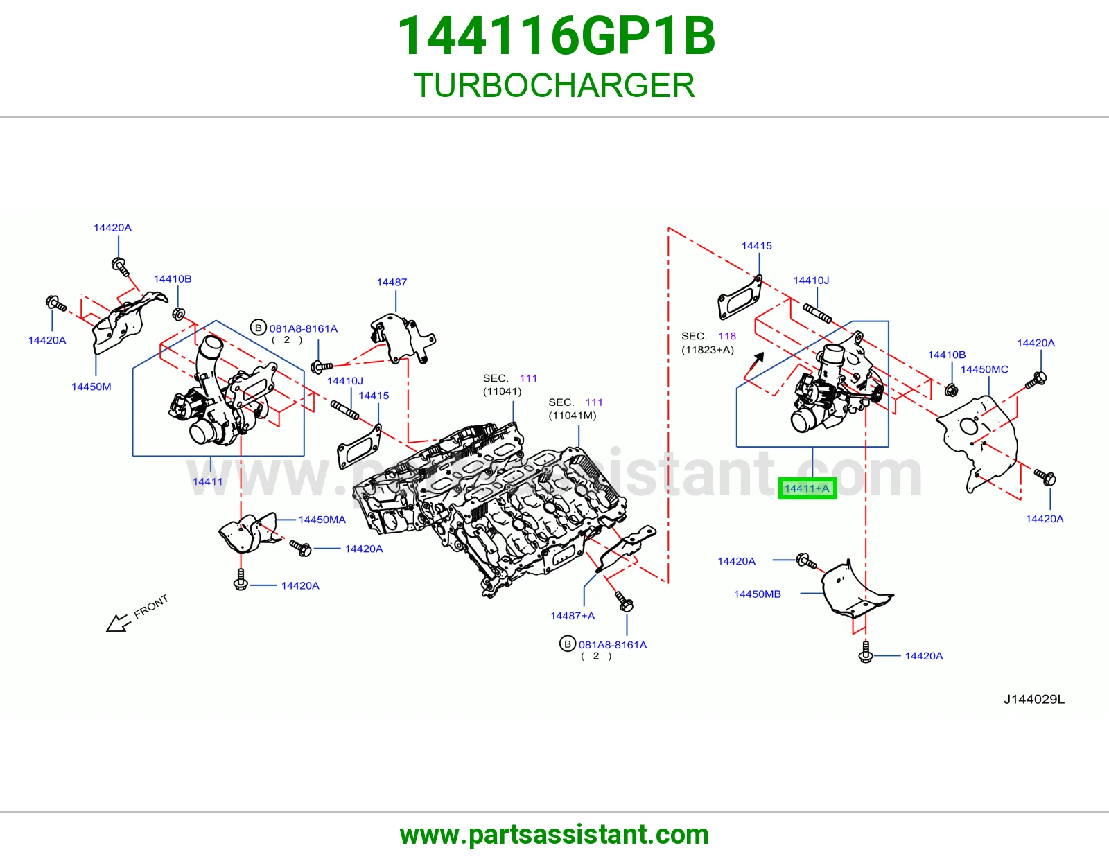 تيربو ديزل 144116GP1B