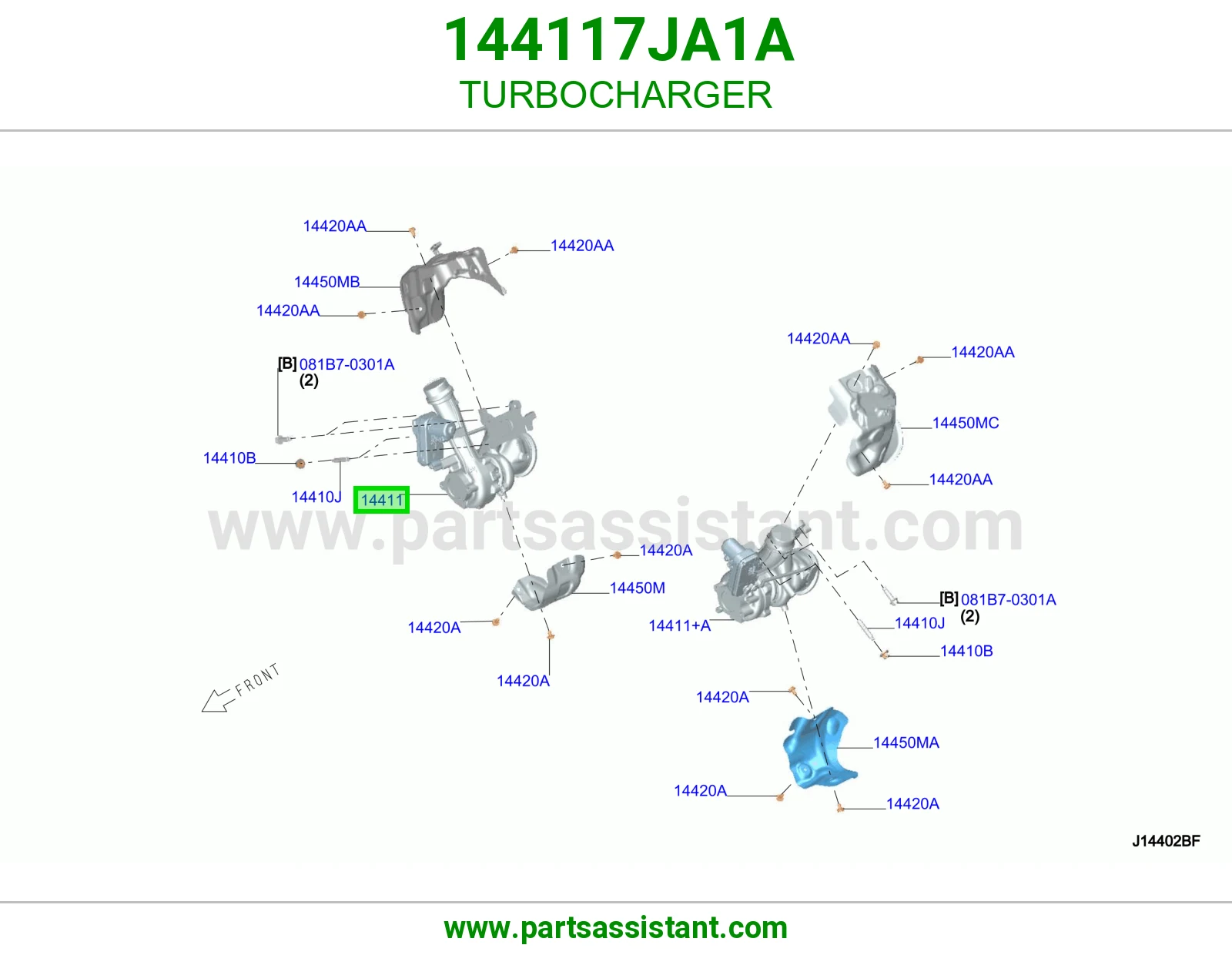 تيربو ديزل 144117JA1A