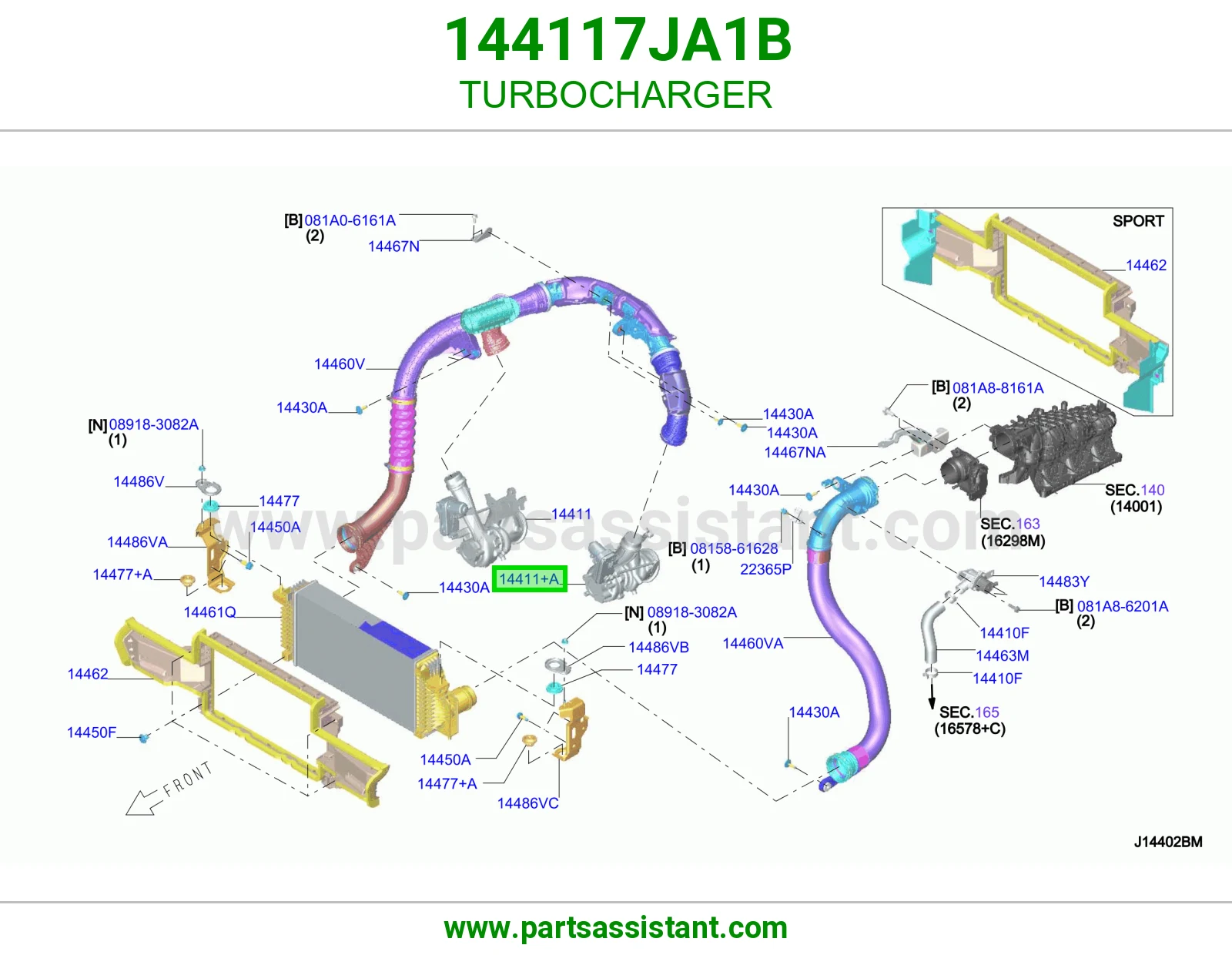 تيربو ديزل 144117JA1B