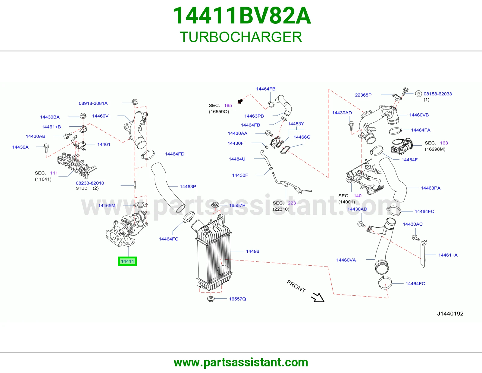 تيربو ديزل 14411BV82A