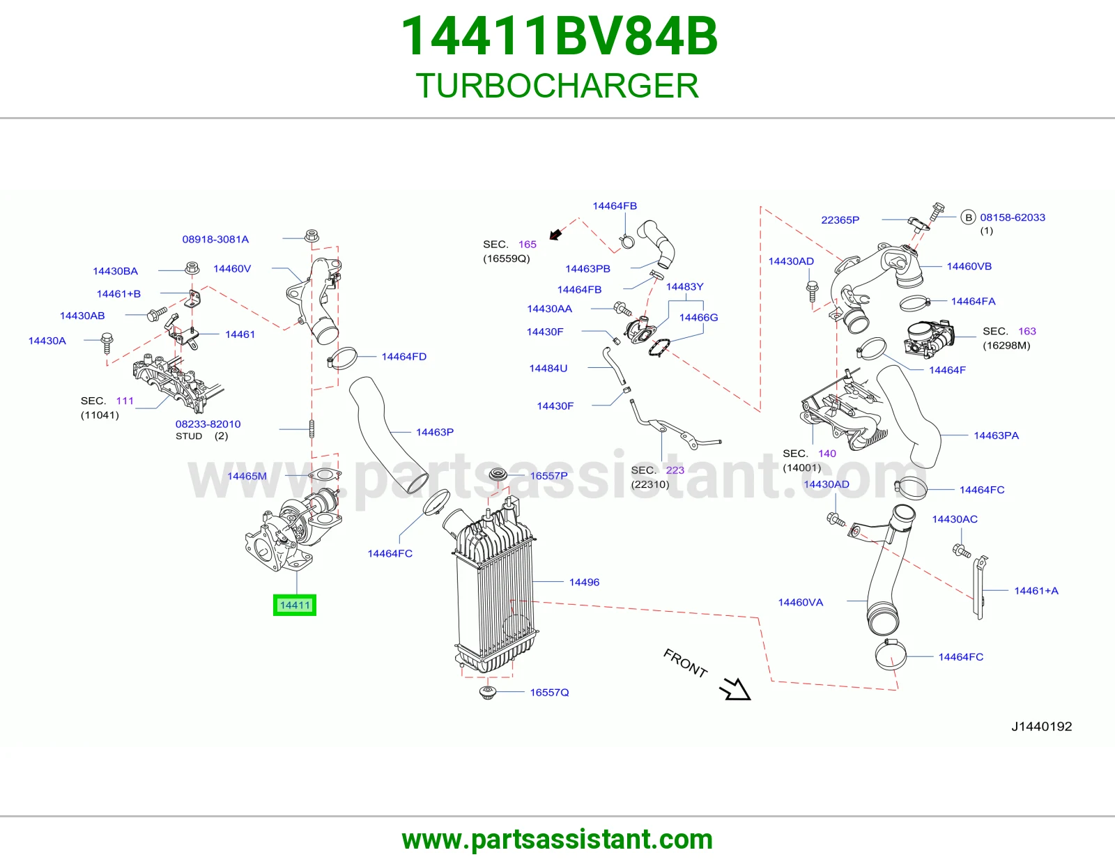 تيربو ديزل 14411BV84B