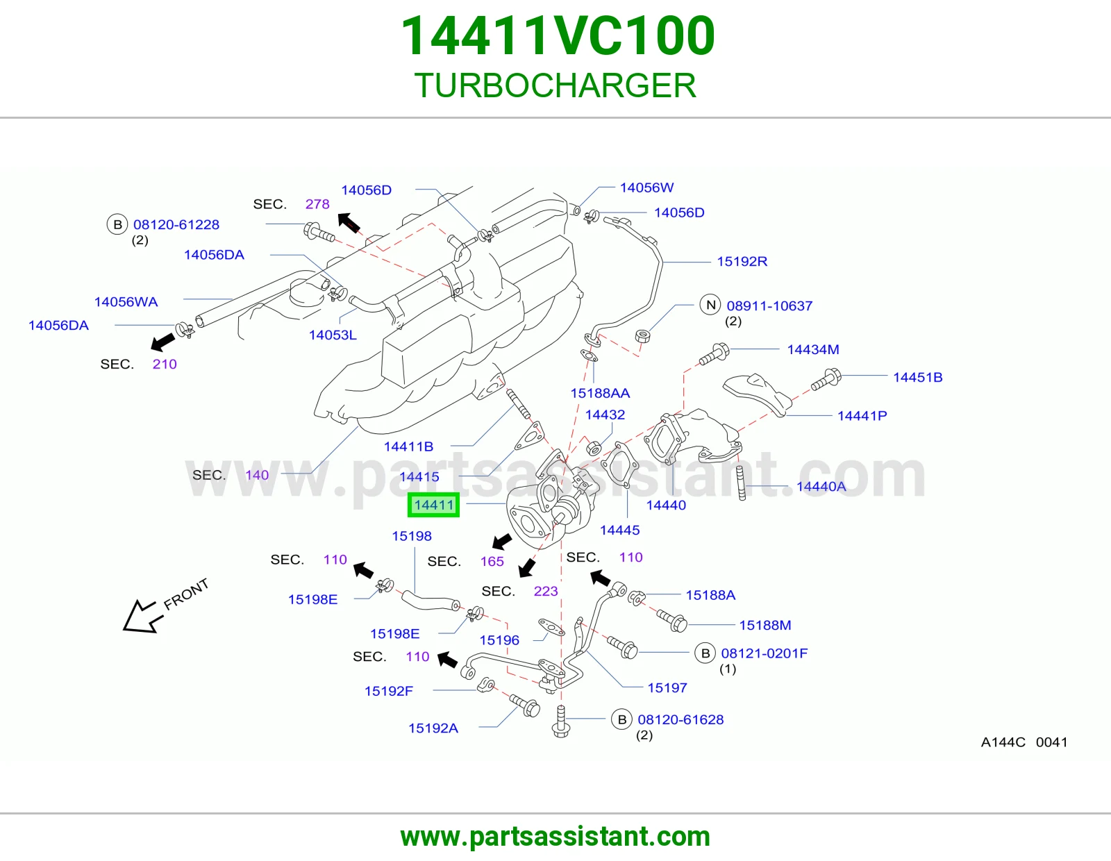 تيربو ديزل 14411VC100