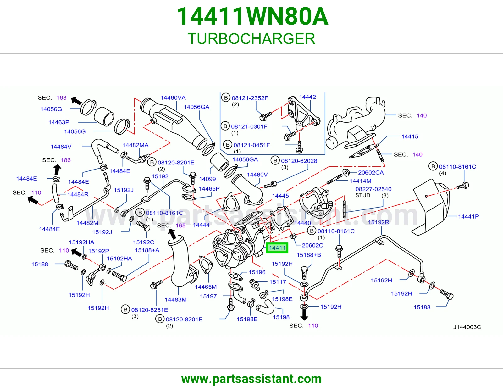تيربو ديزل 14411WN80A