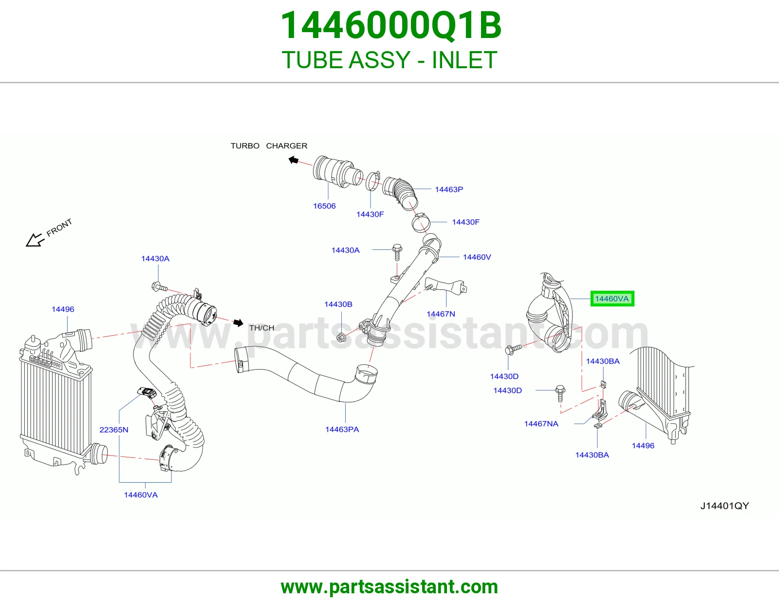 ماسورة مدخل كاملة 1446000Q1B