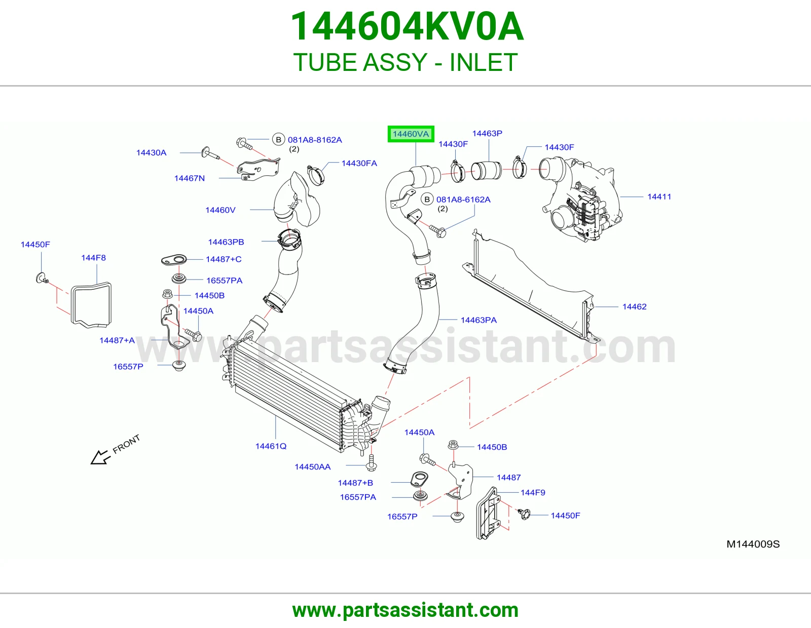 ماسورة مدخل كاملة 144604KV0A