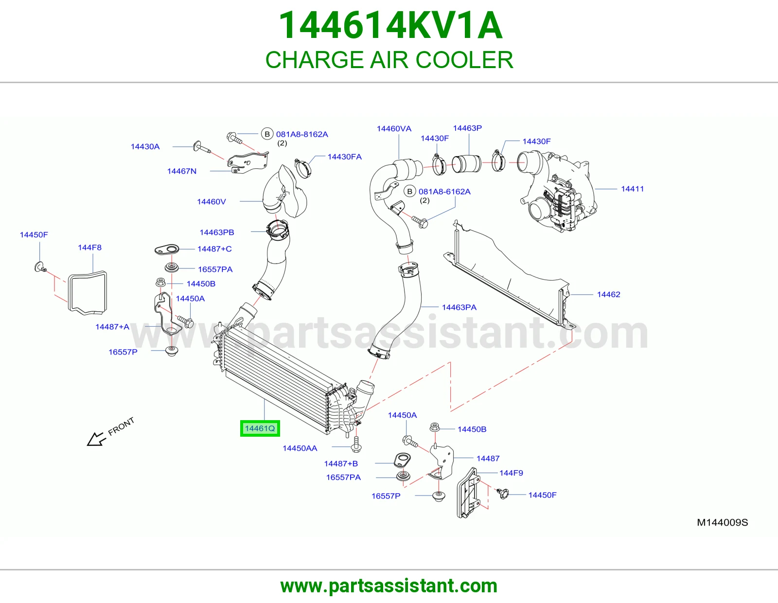 رديتر مبرد تيربو 144614KV1A