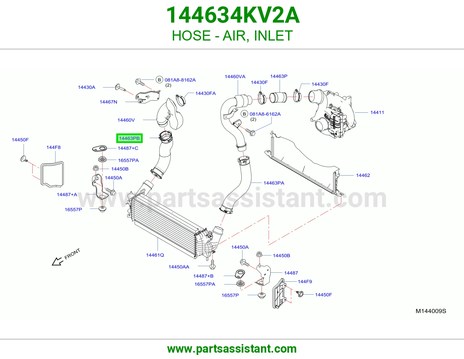 لي هواء مدخل 144634KV2A