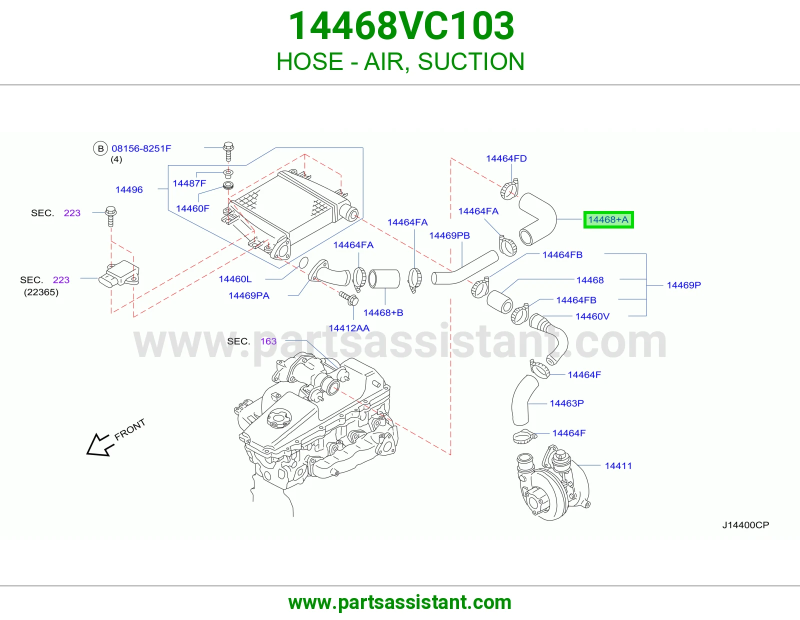 لي هواء سحب 14468VC103